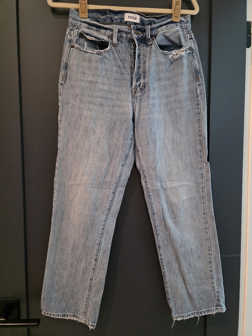 Pistola Women's Light Wash Straight-Leg Jeans